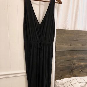 Charcoal Gray Black Romper